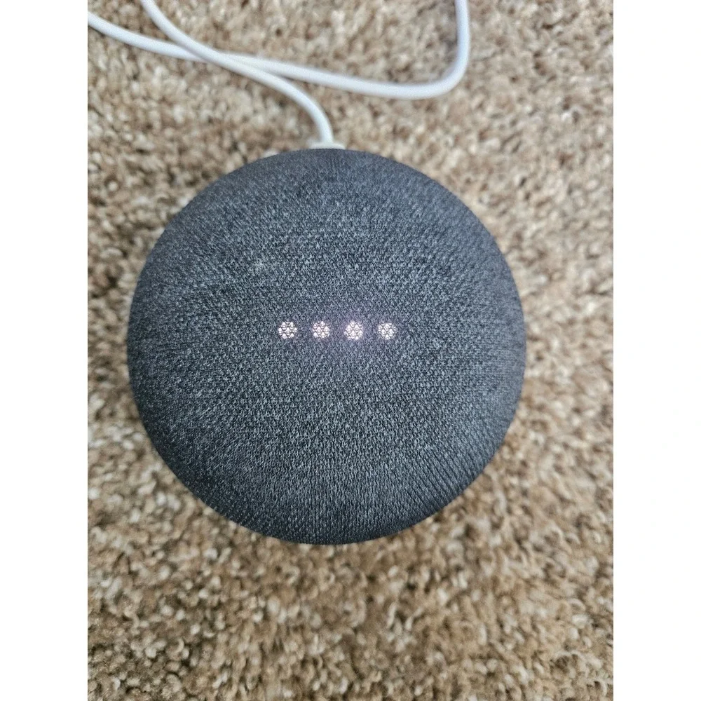 Google Home Mini 1st Gen Smart Speaker Charcoal Grey Coral Base H0A